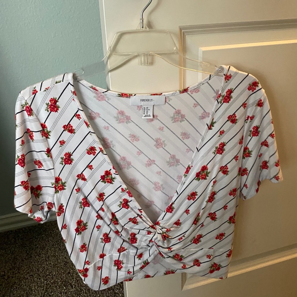 floral crop top